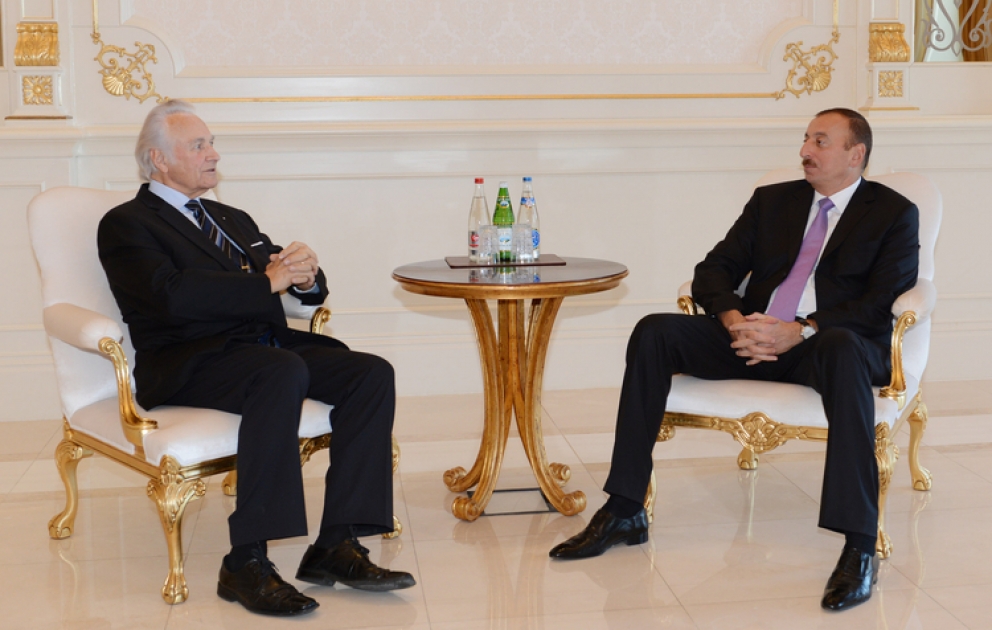 Le président azerbaïdjanais Ilham Aliyev a reçu l’ancien président estonien Arnold Rüütel