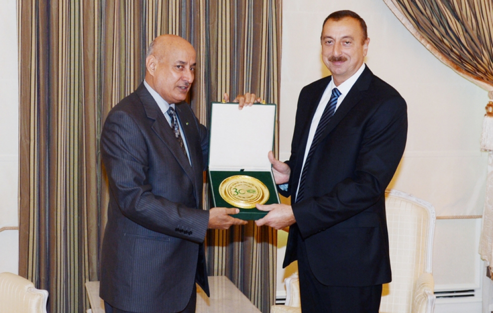 La président M. Ilham Aliyev a reçu M. Abdulaziz Othman Altwaijri, directeur général de l’ISESCO