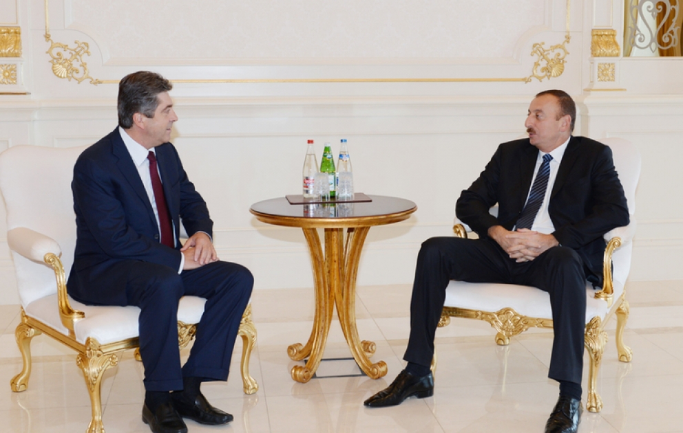 Le président azerbaïdjanais Ilham Aliyev a reçu Georgi Pirvanov, ancien président bulgare