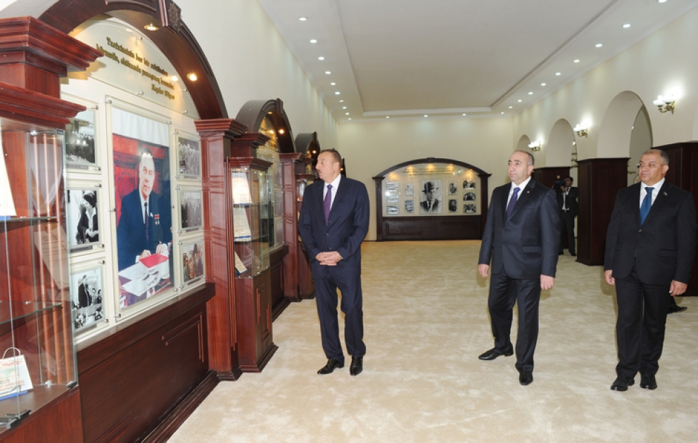 Le président Ilham Aliyev a participé à l’ouverture du Parc et du Centre Heydar Aliyev à Terter, mis en service suite à leur reconstruction