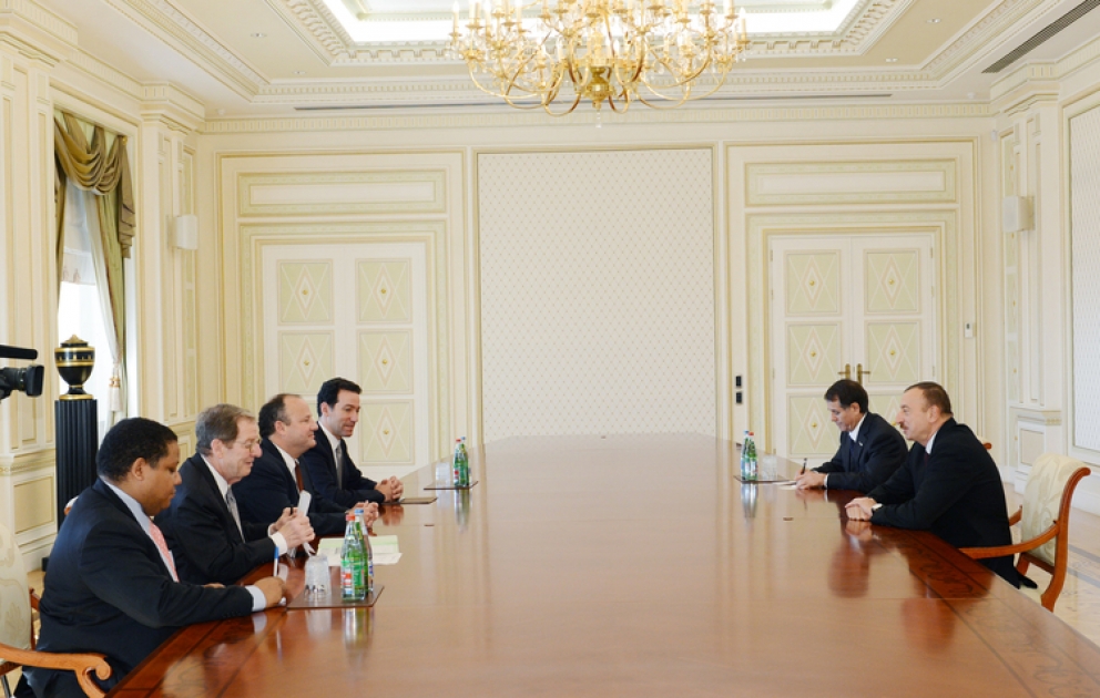 Le président azerbaïdjanais M. Ilham Aliyev a reçu la délégation dirigée par Le vice- secrétaire d’Etat adjoint pour les affaires européennes et eurasiennes