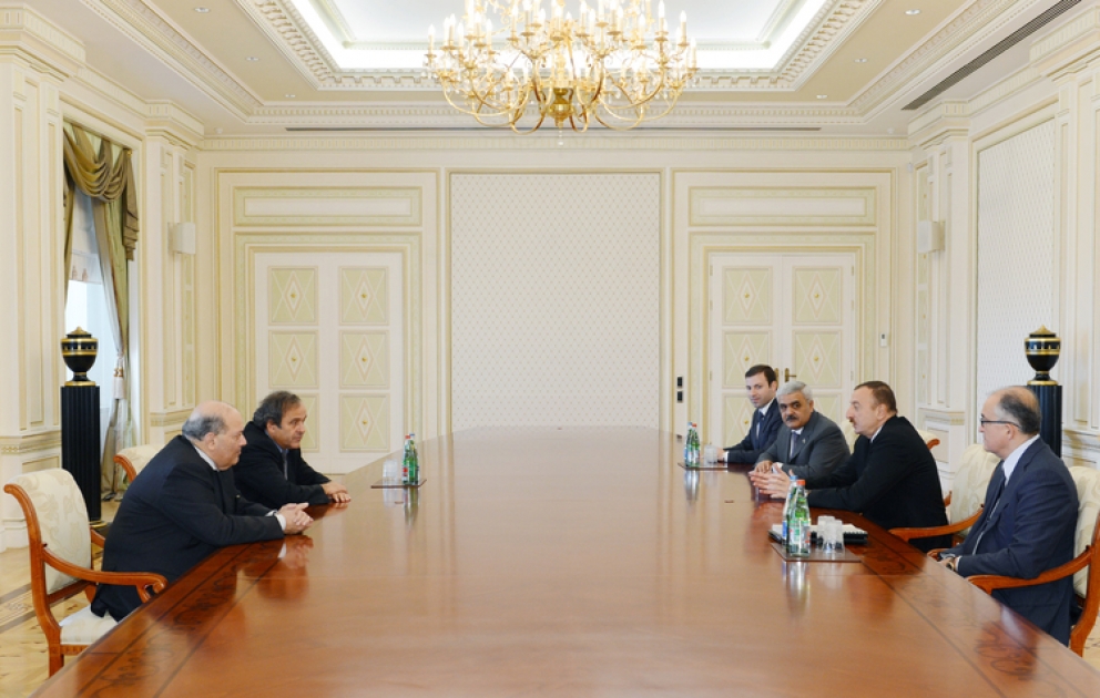 Le président azerbaïdjanais Ilham Aliyev a reçu le président de l’UEFA