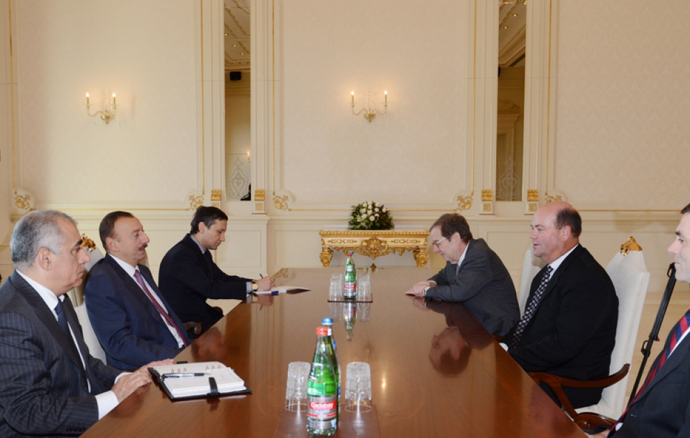 Le président azerbaïdjanais M. Ilham Aliyev a reçu la délégation dirigée par le président de la société ConocoPhilips