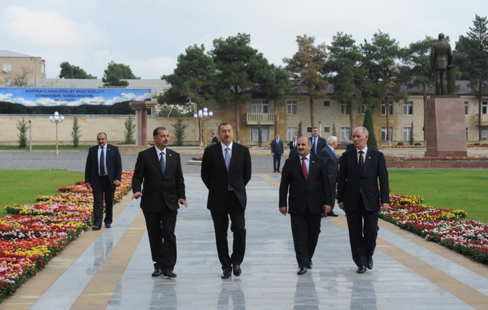 Le président Ilham Aliyev est arrivé en visite dans la région d’Imichli