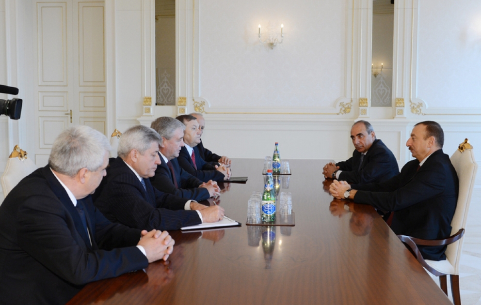 Le président azerbaïdjanais Ilham Aliyev a reçu la délégation conduite par le Vice-Premier ministre biélorusse