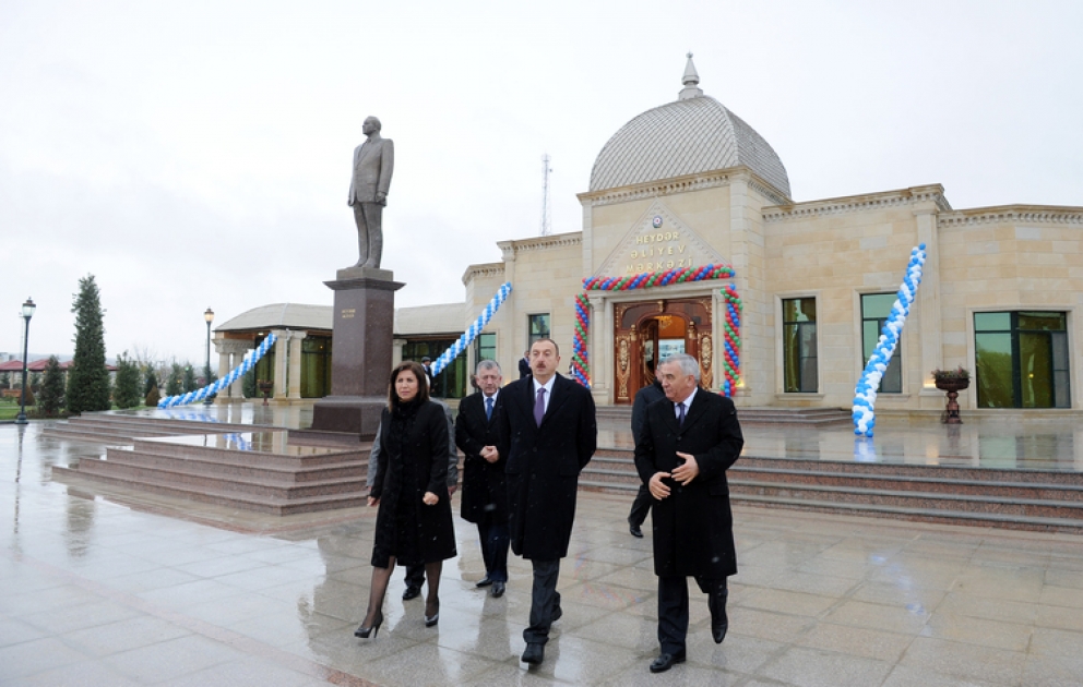Le président azerbaïdjanais Ilham Aliyev a participé à l’inauguration du Parc Heydar à Horadiz