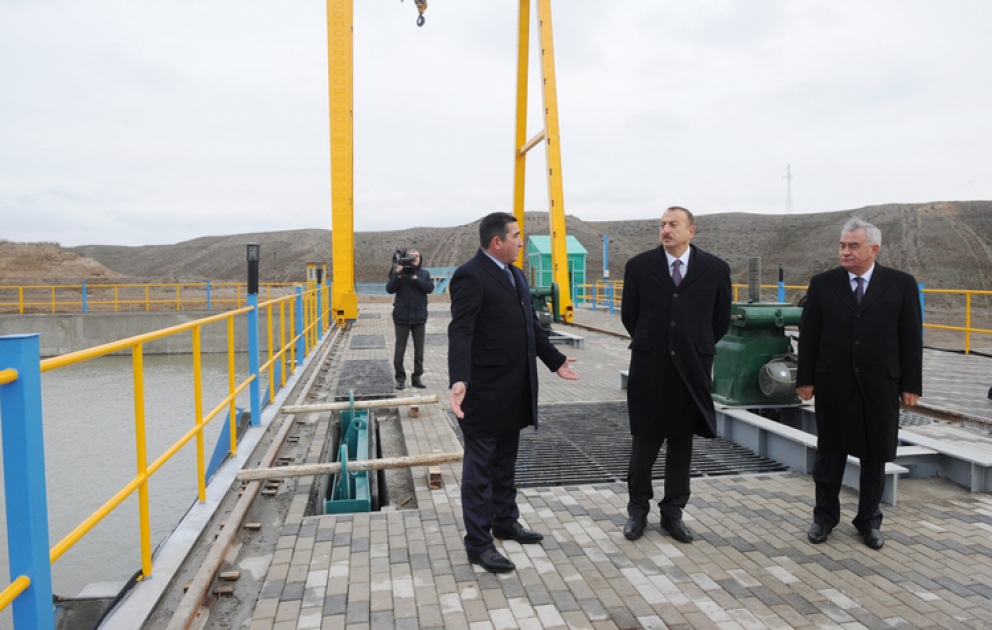 Le président Ilham Aliyev a assisté à l’inauguration de la centrale hydroélectrique de Fuzouli
