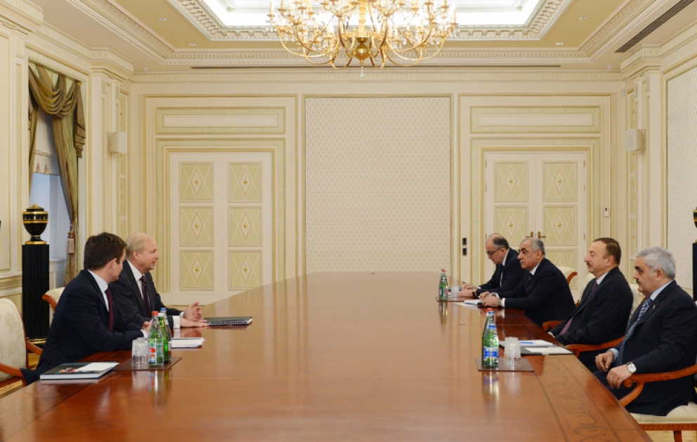 Le président azerbaïdjanais Ilham Aliyev a reçu le directeur exécutif de BP
