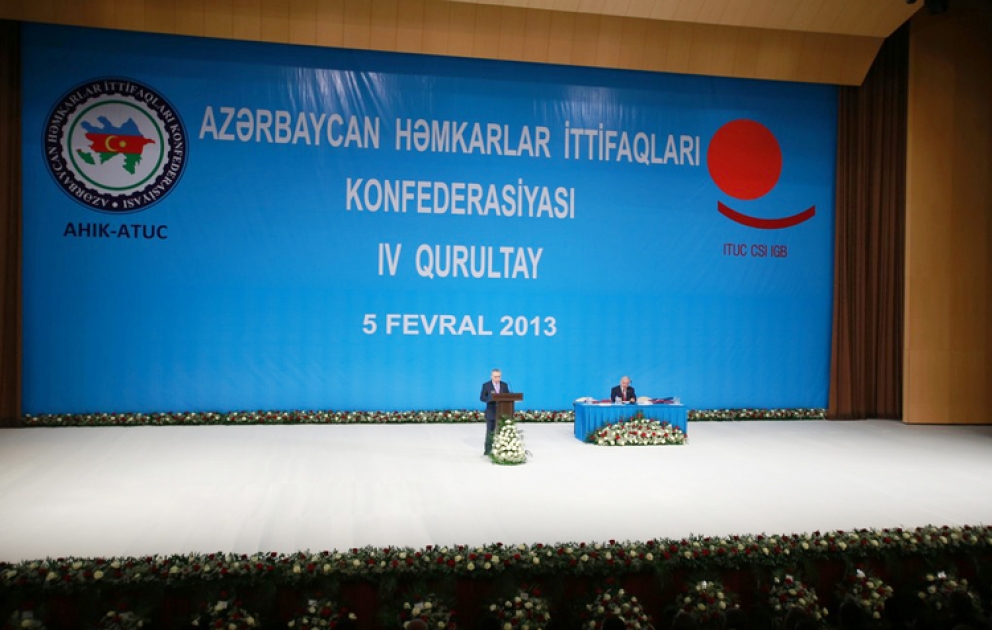 IV Congress of the Confederation of Trade Unions of Azerbaijan commences in Baku