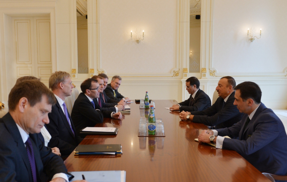 Le président azerbaïdjanais Ilham Aliyev a reçu la délégation conduite par le ministre norvégien des affaires étrangères