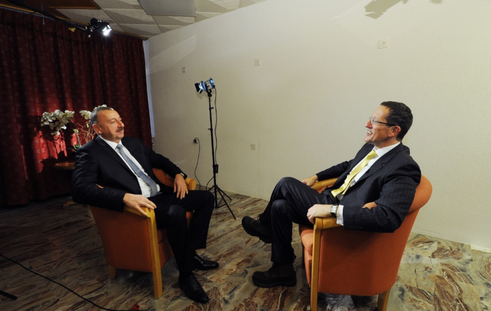 Le président azerbaïdjanais Ilham Aliyev a accordé une interview à la chaine CNN