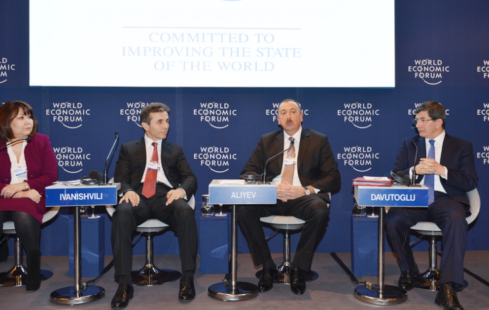 Le président Ilham Aliyev a participé à la session «Un nouvel horizon pour l’Asie Centrale» du Forum économique mondial de Davos
