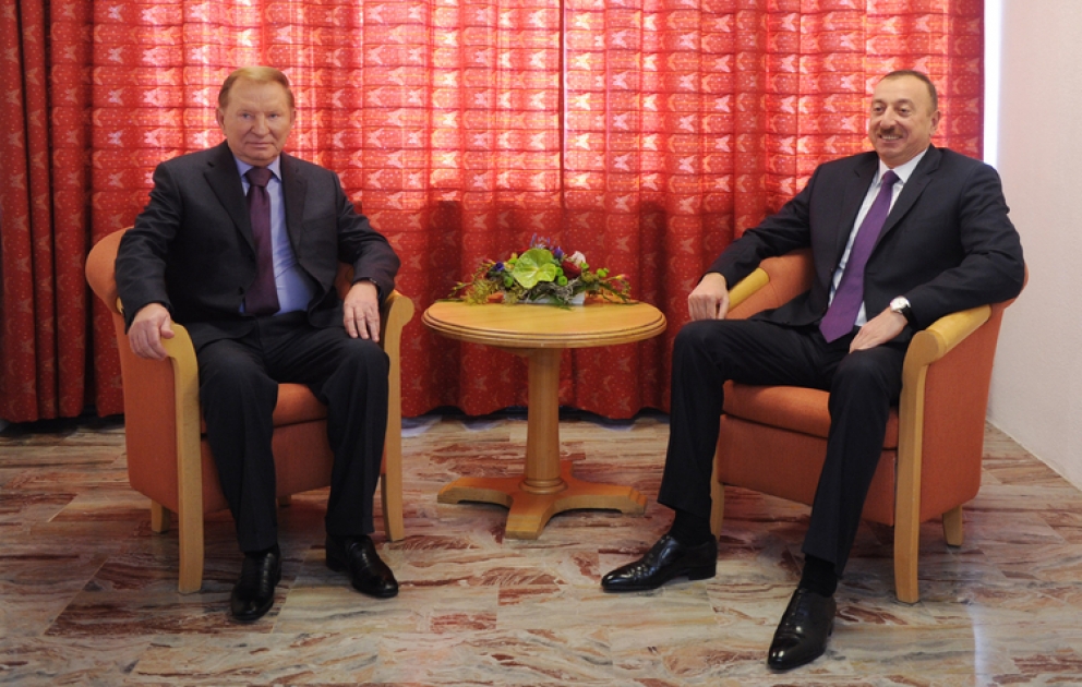 Le président azerbaïdjanais Ilham Aliyev s’est entretenu avec Léonid Koutchma, ancien président ukrainien