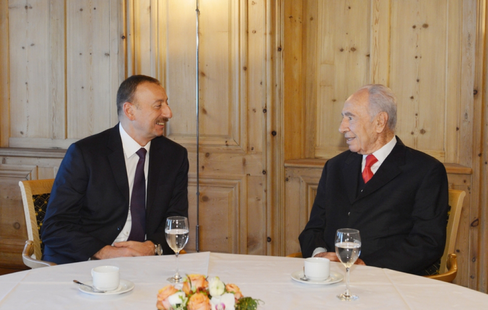 L’entretien du président azerbaïdjanais Ilham Aliyev avec son homologue israélien Shimon Peres
