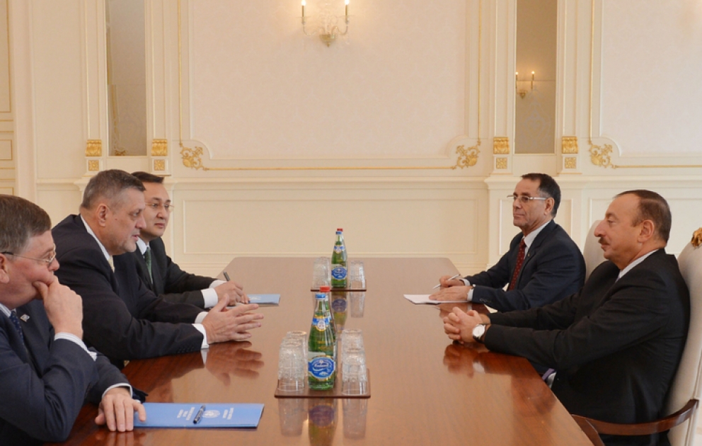Le président azerbaïdjanais Ilham Aliyev a reçu la délégation dirigée par le représentant spécial du secrétaire général de l’ONU