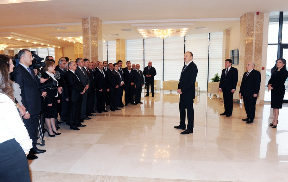 Le Président M. Ilham Aliyev a participé à l’inauguration du Centre culturel à Gabala