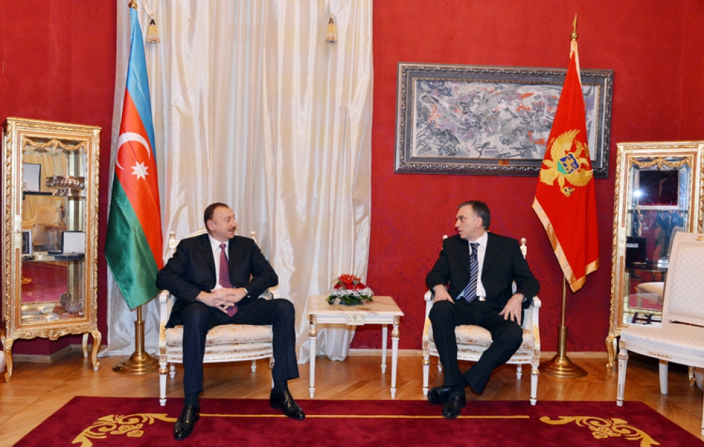Une rencontre en tête-à-tête entre le président azerbaïdjanais Ilham Aliyev et son homologue monténégrin Filip Vujanovic
