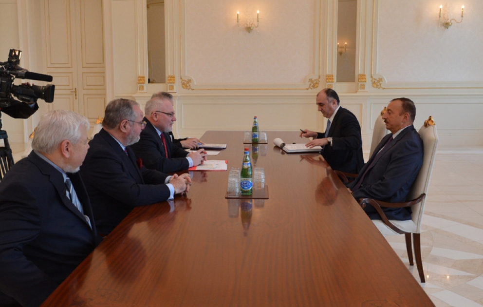Le président azerbaïdjanais Ilham Aliyev a reçu les coprésidents du Groupe de Minsk de l’OSCE et le représentant spécial du président en exercice de l’OSCE