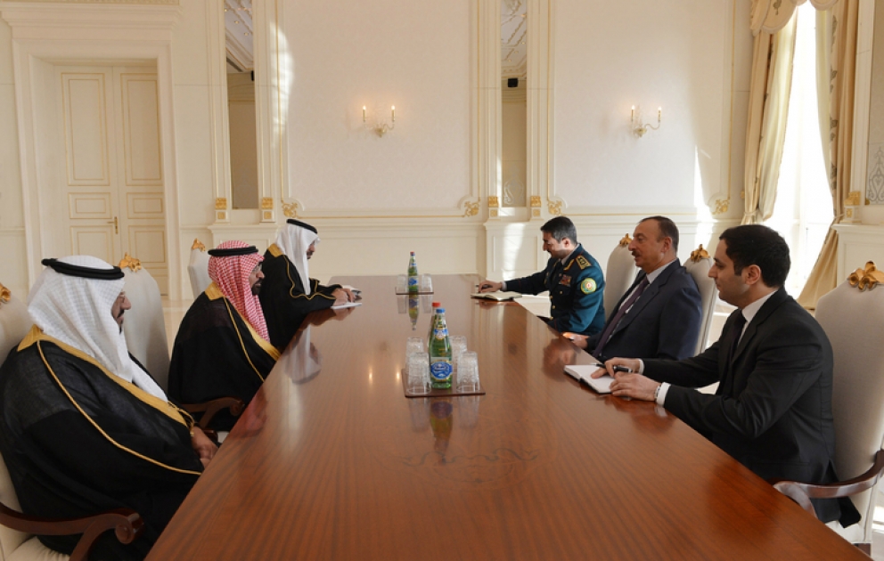 Le président azerbaïdjanais, M. Ilham Aliyev, a reçu la délégation dirigée par le directeur général des gardes- frontières du Royaume d’Arabie Saoudite