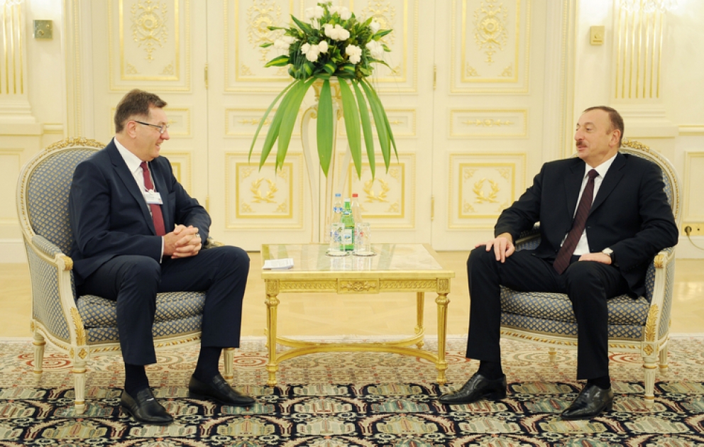 Le président azerbaïdjanais Ilham Aliyev a reçu le Premier ministre lituanien