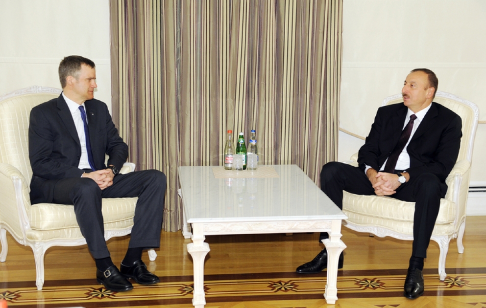 Le président azerbaïdjanais Ilham Aliyev a reçu le directeur général de Statoil