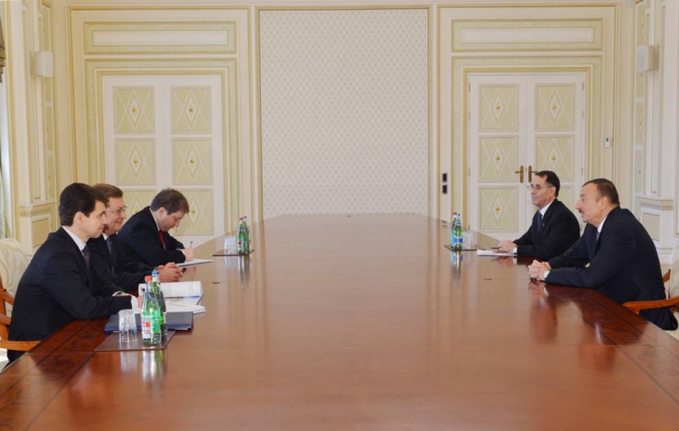 Le président azerbaïdjanais Ilham Aliyev a reçu la délégation conduite par le Vice-Premier ministre ukrainien