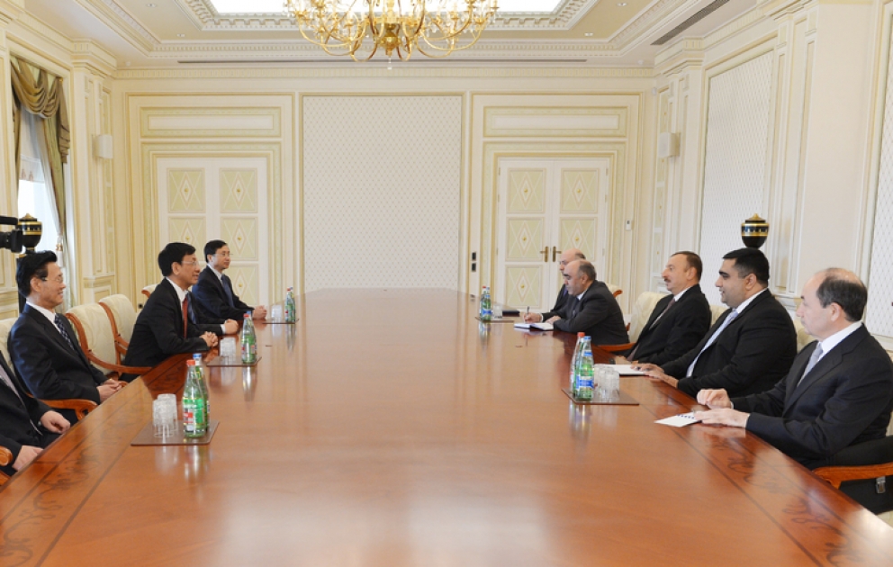Le président azerbaïdjanais Ilham Aliyev a reçu la délégation conduite par le procureur général du Parquet populaire suprême de la République Populaire de Chine, président de l'Association int