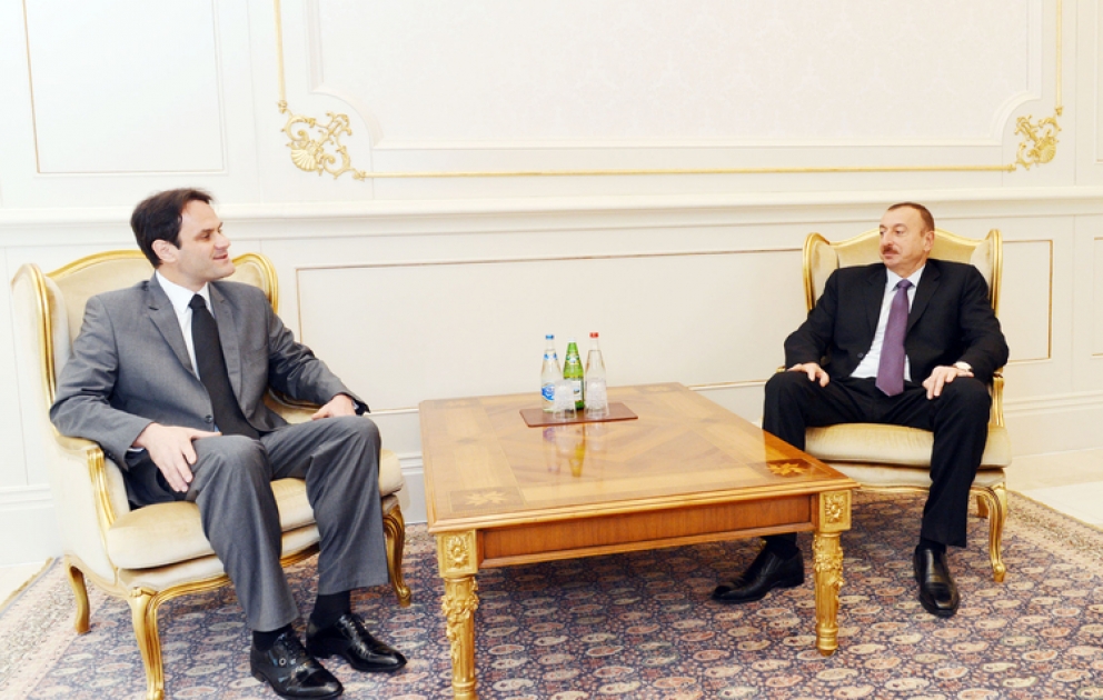Le président Ilham Aliyev a reçu les lettres de créance du nouvel ambassadeur de Macédoine en Azerbaïdjan
