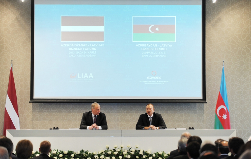 Le forum d’affaires azerbaïdjano-letton à Bakou