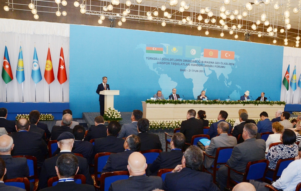 Bakıda Türkdilli Dövlətlərin Əməkdaşlıq Şurasına üzv ölkələrin diaspor təşkilatları rəhbərlərinin birinci Forumu keçirilib