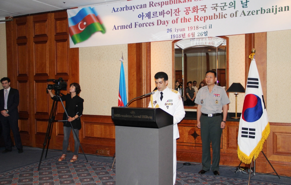 Azərbaycan Silahlı Qüvvələri Günü Koreya Respublikasında qeyd edilmişdir