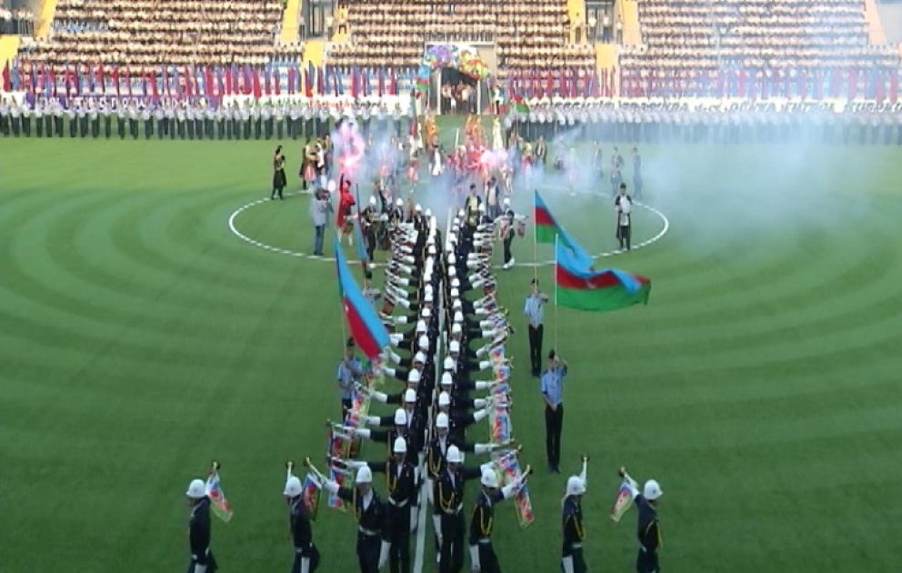 Bakıda hərbçilər arasında birinci Dünya Futbol Kubokunun təntənəli açılış mərasimi keçirilmişdir