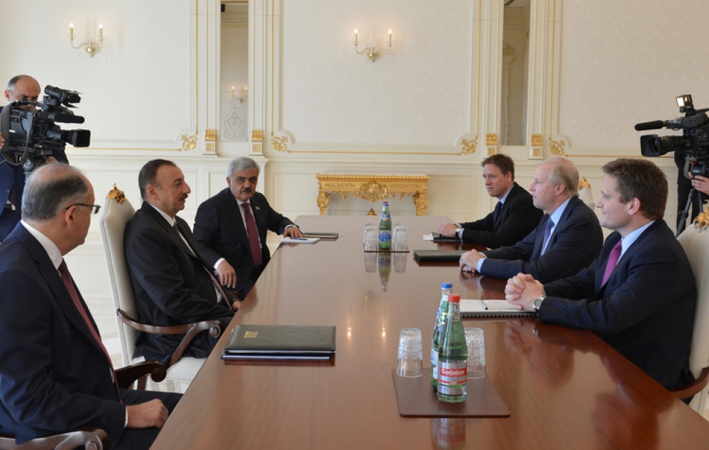 Le président azerbaïdjanais Ilham Aliyev a reçu le président de la société bp
