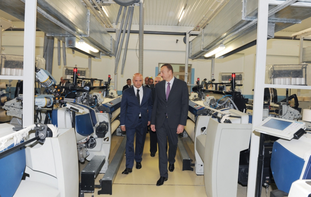 Le président Ilham Aliyev a participé à la cérémonie d’ouverture du textile “Gilan” à Soumgaït