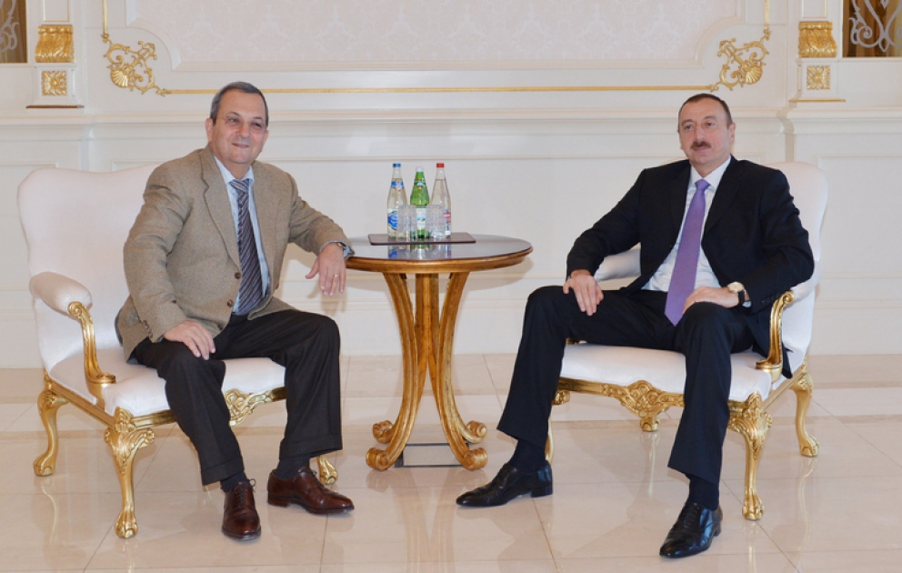 Le président azerbaïdjanais Ilham Aliyev a reçu l’ancien Premier ministre de l’Etat israélien
