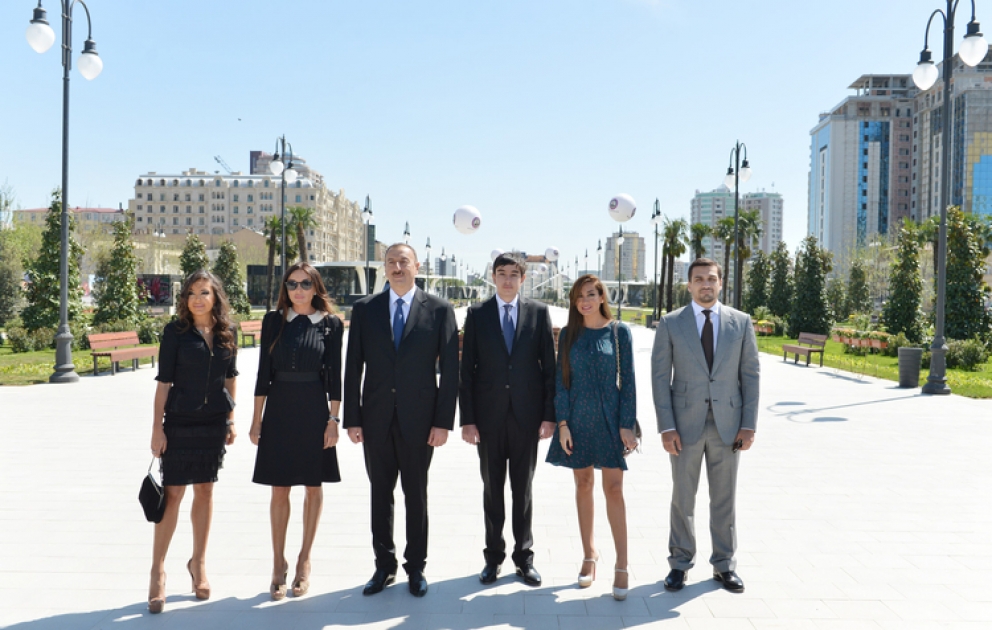 Le président Ilham Aliyev a participé à la cérémonie inaugurale du nouvel ensemble de parc à Bakou