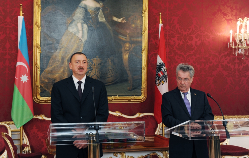 Les présidents azerbaïdjanais et autrichien ont tenu une conférence de presse