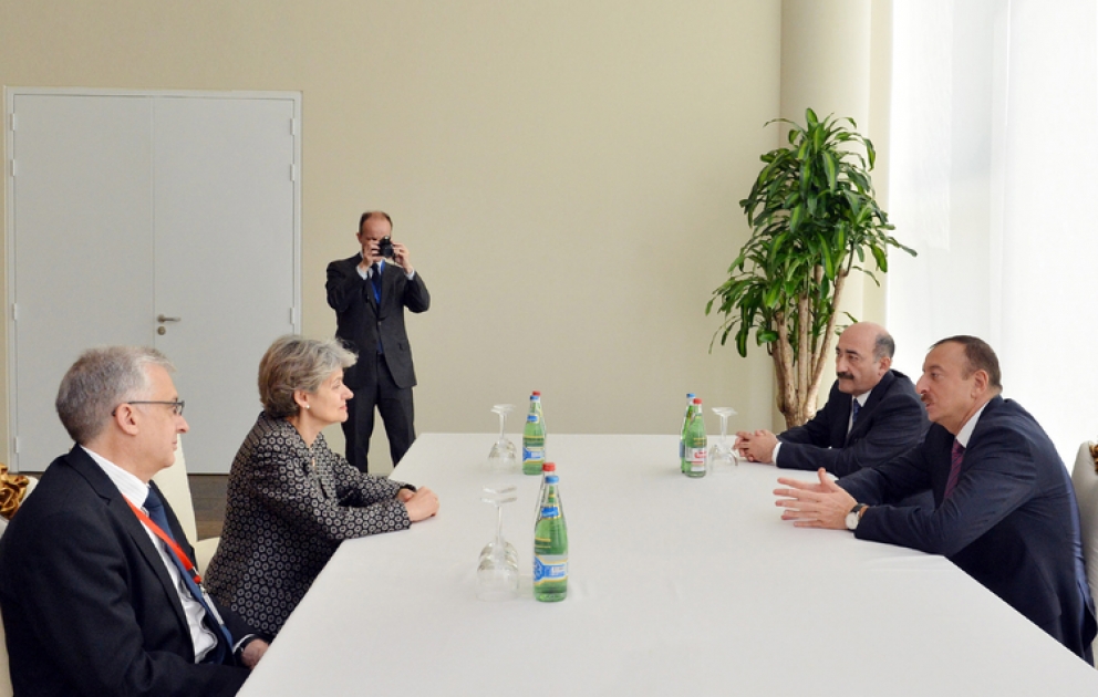 Le président azerbaïdjanais Ilham Aliyev a reçu Mme Irina Bokova, directrice générale de l’UNESCO