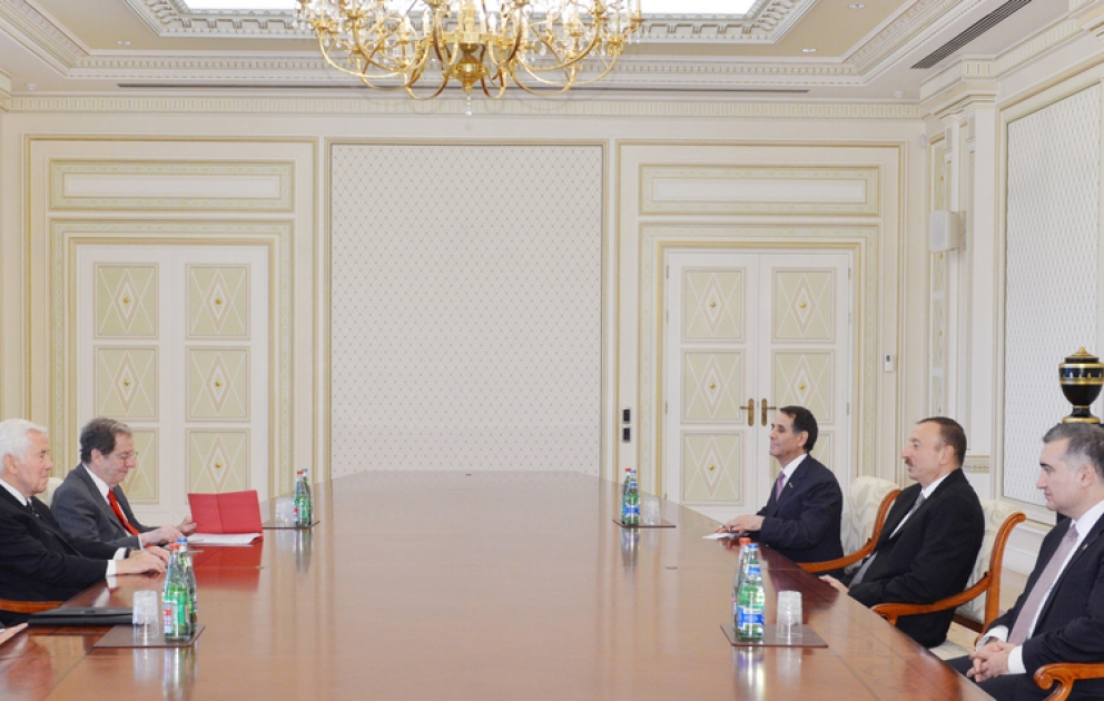 Le président azerbaïdjanais Ilham Aliyev a reçu le sénateur américain Richard Lugar