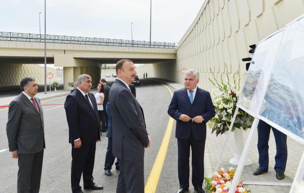 Le président Ilham Aliyev a pris part à l’ouverture de la route Bouzovna-Mardakan-Gala