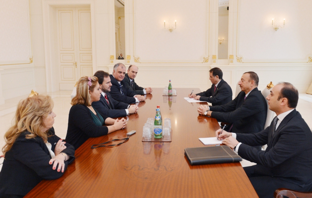 Le président azerbaïdjanais Ilham Aliyev a reçu la délégation conduite par le président de la Chambre des Représentants de l’Uruguay