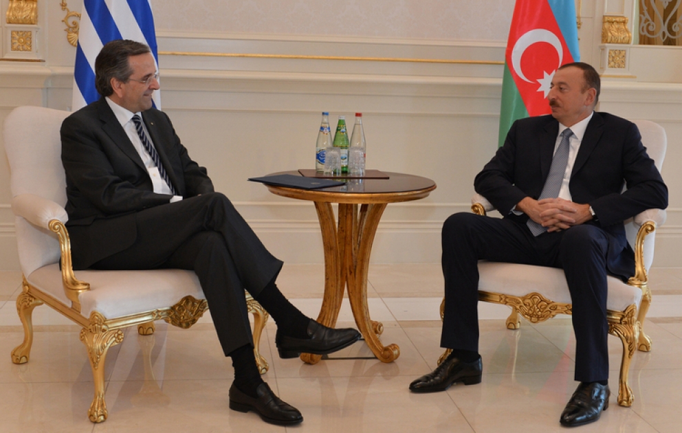 Le président azerbaïdjanais Ilham Aliyev a rencontré le Premier ministre grec Antonis Samaras