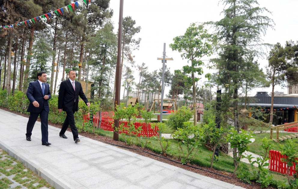 Le parc de culture et de loisirs Heydar Aliyev dans l’arrondissement Binagadi a été mis en service après avoir reconstruit