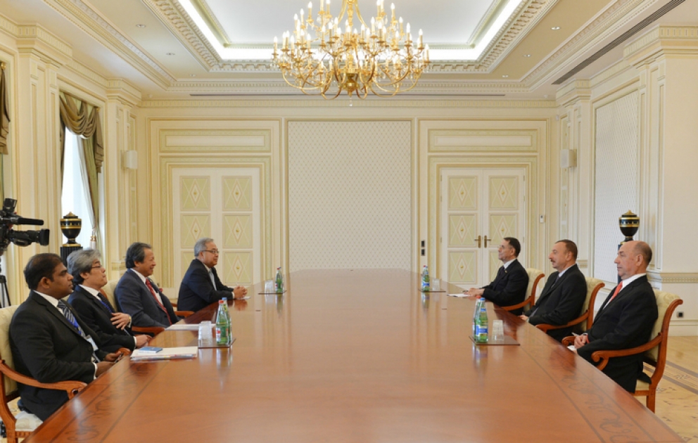 Le président azerbaïdjanais Ilham Aliyev a reçu le ministre des affaires étrangères de la Malaisie