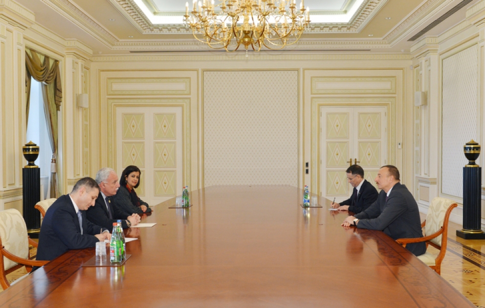 Le président azerbaïdjanais Ilham Aliyev a reçu le ministre palestinien des affaires étrangères Riad Malki