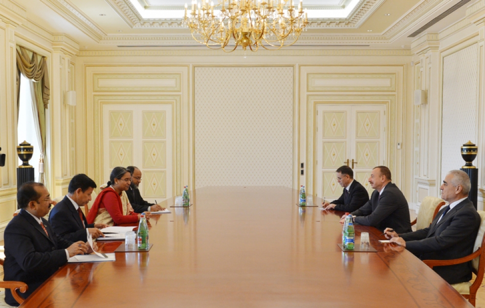 Le président azerbaïdjanais Ilham Aliyev a reçu la délégation dirigée par Mme Dupi Moni, ministre des Affaires étrangères du Bangladesh