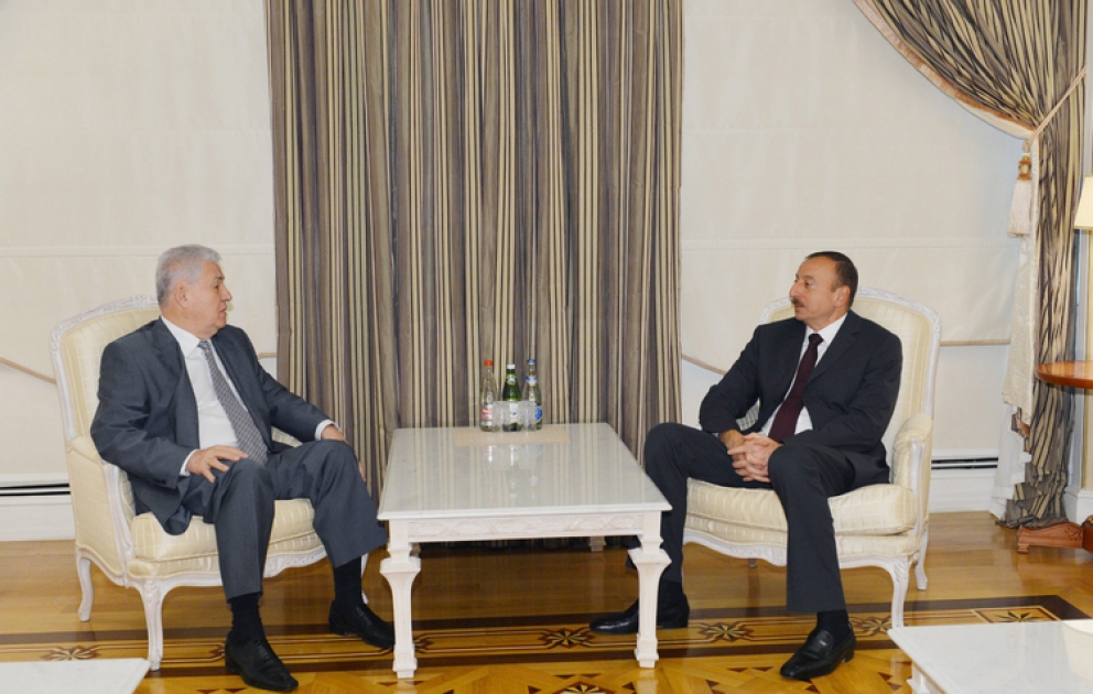 Le président Ilham Aliyev a reçu Vladimir Voronin, ancien président de Moldova