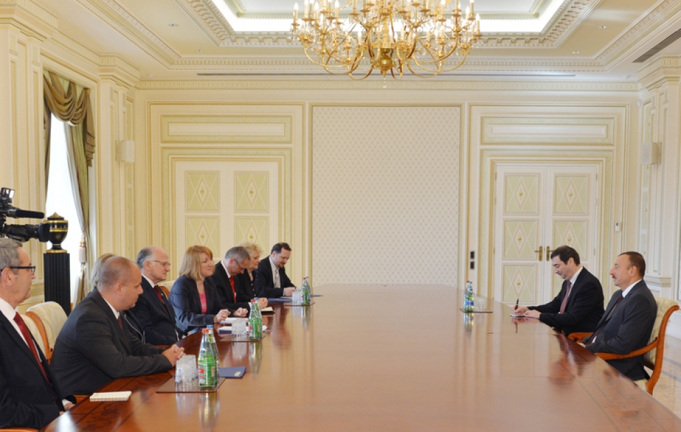 Le président azerbaïdjanais Ilham Aliyev a reçu la délégation dirigée par le président du parlement croate