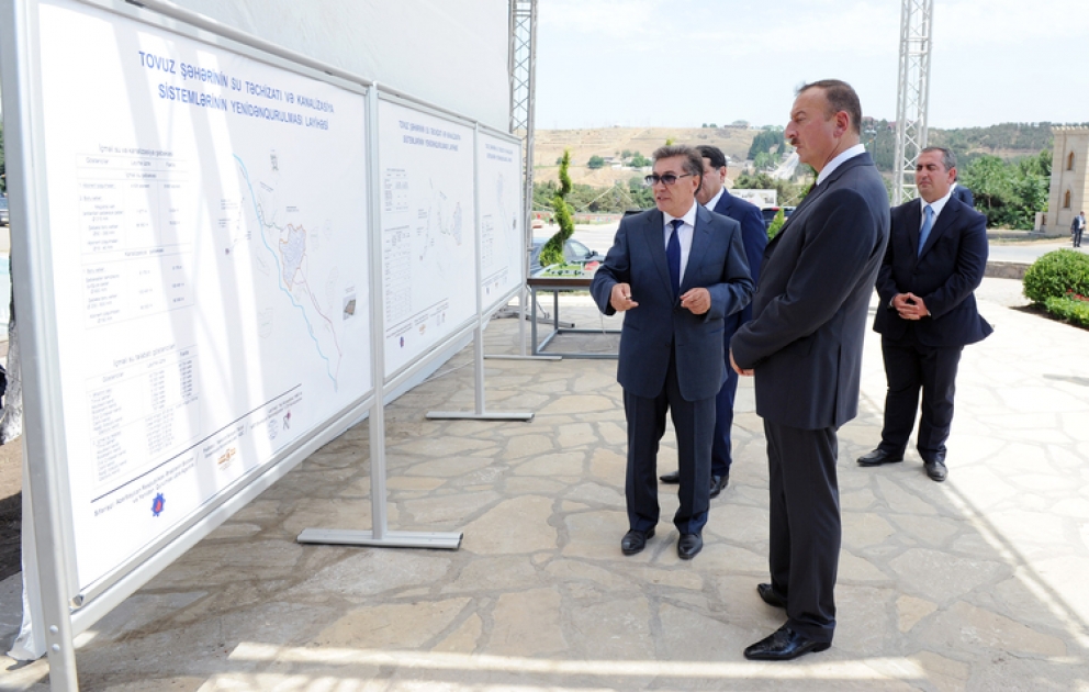 Les systèmes d’approvisionnement en eau et de canalisation des eaux usées de la ville de Tovouz ont été mis en service suite aux travaux de rénovation