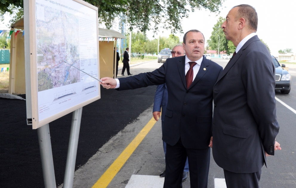 La visite du président Ilham Aliyev à la région de Gazakh